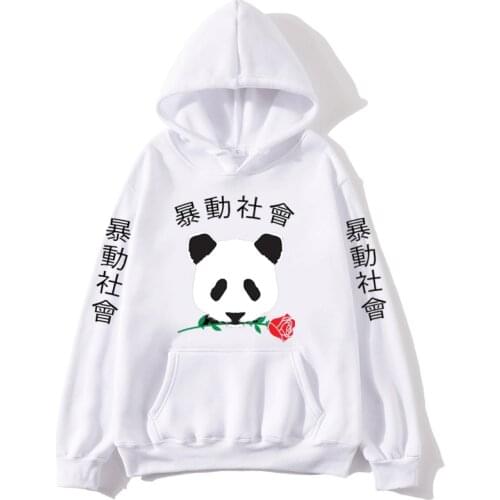 Panda Hoodies Riot Society Unisex sportswear hoodies Wholesale Streetwear Sweatshirts Casual men Hoodies Pullovers drop shipping