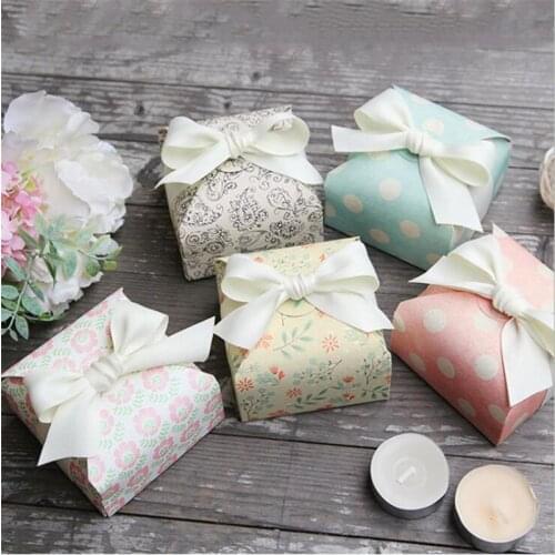 Party Present Sweet Wedding Favor Box For Candy Cake Chocolate Bag Bonbonniere Flower Gift Boxes Packaging Festival Supplies