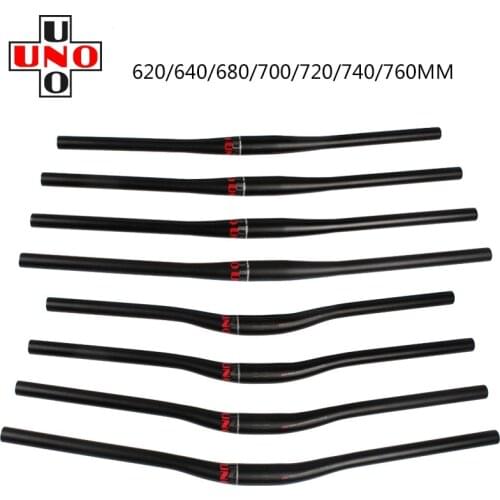 UNO Red Logo Aluminium Alloy Mountain Bike Handlebar 31.8*620/640/680/700/720mm MTB Flat/Riser