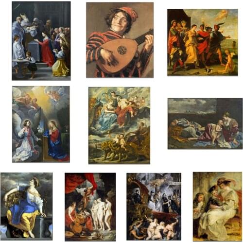 Vintage Family Mother Child Poster Canvas Print Painting Wall Art Living Room Home Decoration