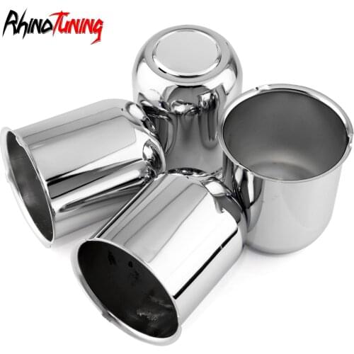 Push Through 4pcs Center Caps for 3.75" Center Bore 4.41" tall Trailer Lug Cap Set Hub Cover 6 SS Lugs B07KWDQT1C 010960 Chrom