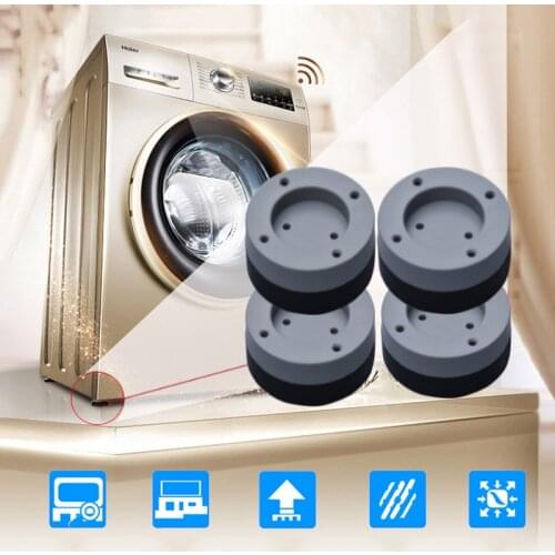 4Pcs Washing Machine Pad Rubber Mat Anti-Vibration Pads Dryer Universal Fixed Non-Slip Pad Refrigerator Furniture Protector