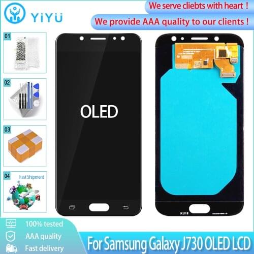 5.5" OLED For Samsung Galaxy J7 Pro 2017 J730 LCD Touch Screen Digitizer Replacement For SM-J730F J730FM J730F J730GM Display