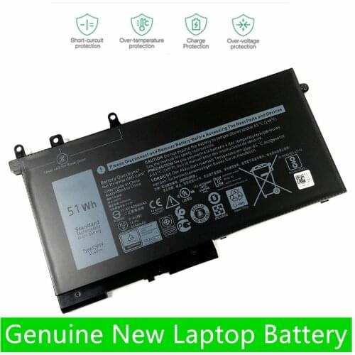 HKFZ New 93FTF Battery for Dell Latitude E5280 E5480 E5580 E5290 E5490 E5590 083XPC 4YFVG 3DDDG 51Wh