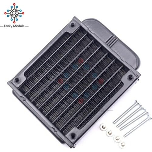 80mm Straight Radiator Aluminum Computer Radiator Water Cooler Cooling For CPU GPU VGA RAM Heatsink Exchanger Liquid Cooler