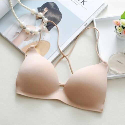 2020 New Style Strap Small Short Wrapped Chest Pad Bra Underwear crop top sexy lingerie bra bralette push up bras for women