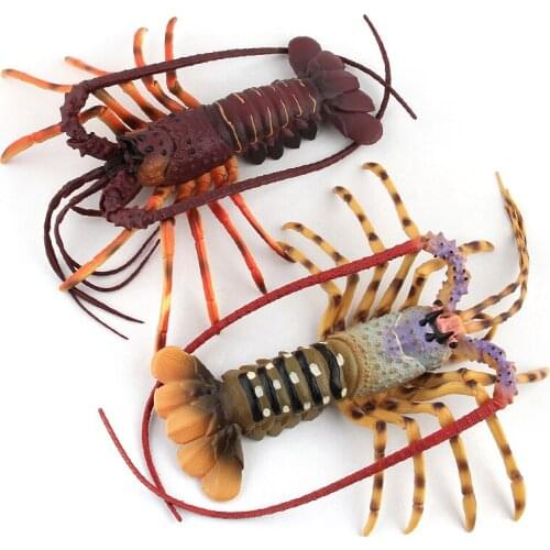 Kids Early Educational Lobster Action Figure Plastic Creature Model Figurine Kids Learning Toy Gift Home Decoration