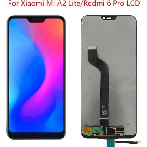 5.84 inch display for Xiaomi A2 Lite display touch screen digitizer replacement for Xiaomi Redmi 6 Pro LCD Mi A2 Lite LCD