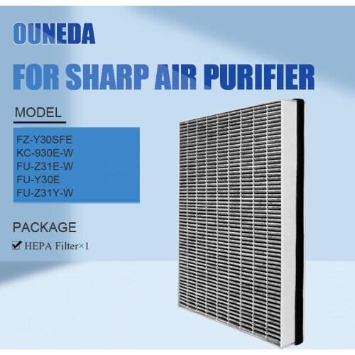 For Sharp Air purifier hepa filter FZ-Y30SFE KC-930E-W FU-Z31E-W FU-Y30E FU-Z31Y-W Air purifier Replacement Accessories parts
