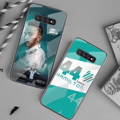 F1 Lewis Hamilton 44 Phone Case Tempered Glass For Samsung S20 Plus S7 S8 S9 S10 Plus Note 8 9 10 Plus