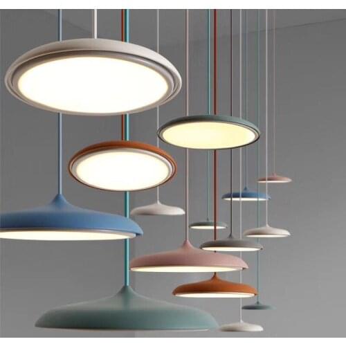 Art Restaurant pendant Lamp Modern Simple Design Danish Bar Creative Makarion Flyer Pendant Light