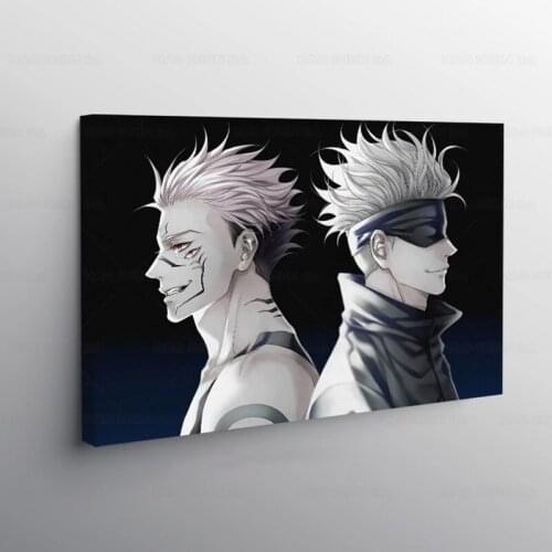Sukuna Satoru Gojo Jujutsu Kaisen Anime Canvas Painting Decor Wall Art Bedroom Home Living Room Decoration Prints Poster