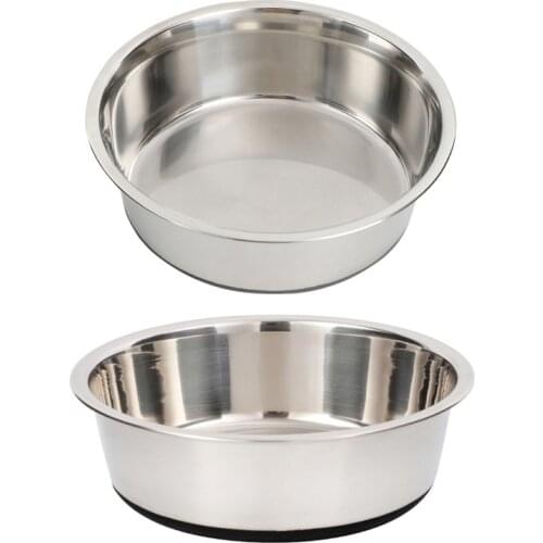 Lightweight Non-Slip Cat Pet Bowls And Drinkers Stainless Steel Food Bowl