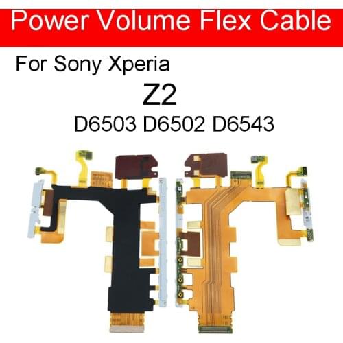 Motherboard Flex Cable Volume Power Button & Microphone Flex For Sony Xperia Z2 D6503 D6502 D6543 Replacement Parts