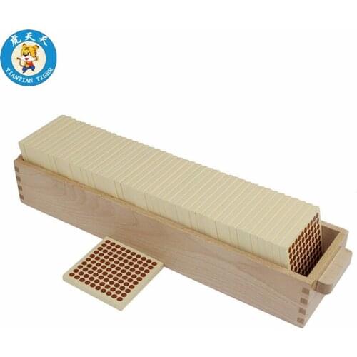Montessori Kids Toys Mathematics Education Material For Children 45 Wooden Hundred Squares