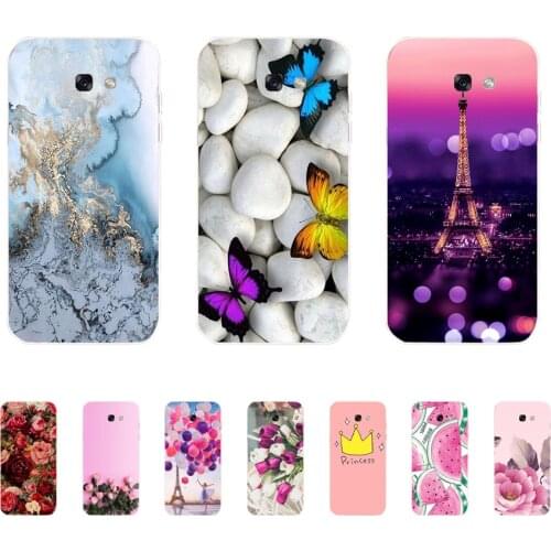 Soft Case For Silicone Back Cover For Cute Phone Cases Cover Bumper for Samsung Galaxy A7 A8 A9 2017 2018 A8 Plus 2018 A70 A80