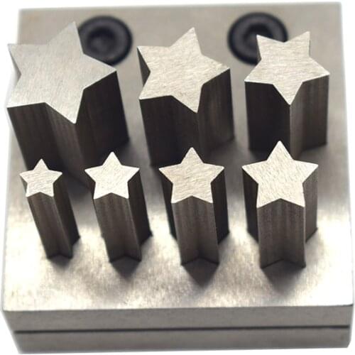Jewelry Disc Cutter 7 Punch Set Metal Star Mold Cutting Punching jewelry Tools