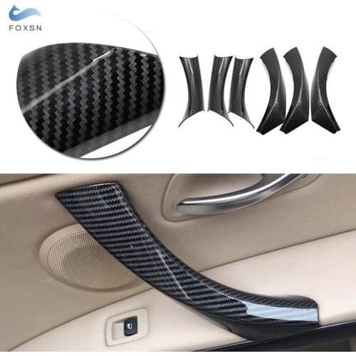 For BMW 5 Series G30 G38 528li 530li 540LI 2018 2pcs PVC Gear Shift Knob & Multimedia Knob Sticker Film ONLY Left Hand Drive