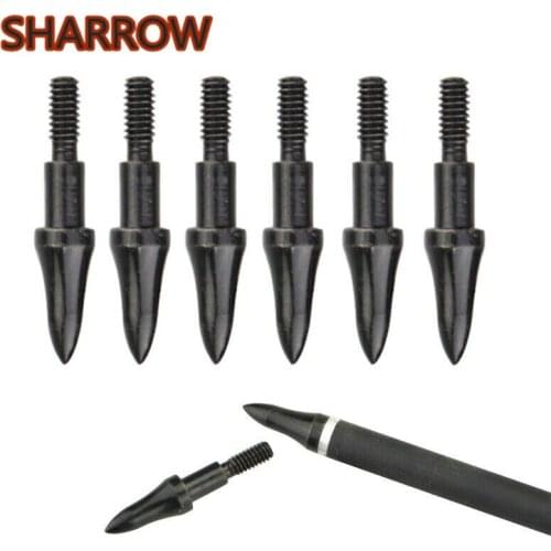 24/50Pcs 75Grain Target Points Tips Bullet Arrowheads Steel Broadheads For Arrow Shooting Training Practice Archery Accessories