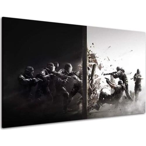 Wall Art Rainbow Six Siege Poster Game Canvas Print Wall Painting Giclee Artwork Picture Home Decor For Living Room Bedroom Gift