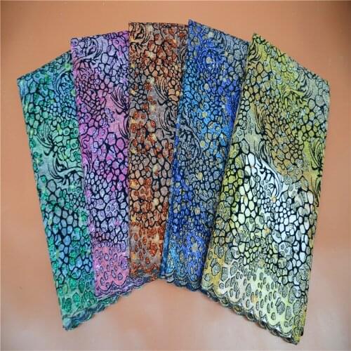 Nigerian Sequins Lace Fabrics High Quality Lace African Net Lace Fabric Wedding French Tulle Lace Material For Women FLP-1179