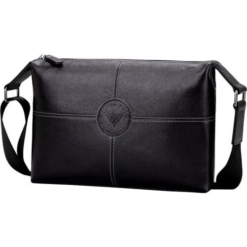 WILLIAMPOLO new Messenger bag young mens shoulder bag leisure business briefcase 9.7-inch flat mens messenger bag