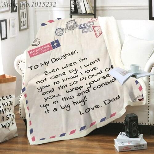 Letter Letters Express Love Blanket 3D Print Sherpa Blanket on Bed Home Textiles Dreamlike Style Gift 02
