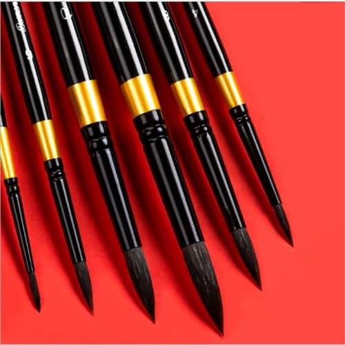 1 pcs Professional Watercolor Brush Squirrel Hair Pointed Painting Brushes for Hand Painting Water Color Drawing Brush Art Tools