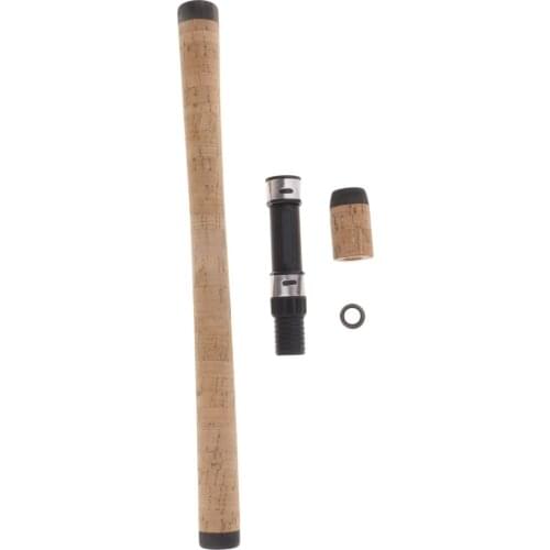 1Set Fishing Rod Reel Seat Spinning Casting Handle Cork Grip for Building Repair