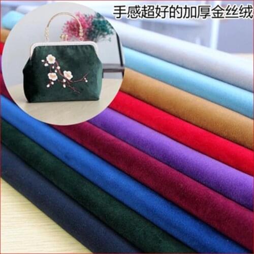 SMTA Cotton Fabric The Cloth Patchwork Fabrics By The Meter Cotton Cloth Patchwork Accessories Gold Velvet Fabric 50*145cm