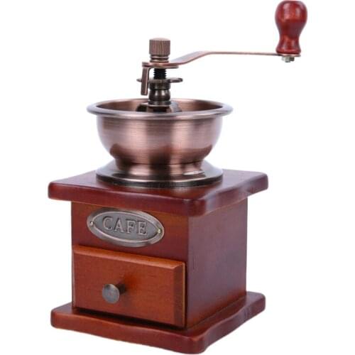 Creative Retro Hand Grinder Coffee Bean Grinder Manual Mill Machine Ceramic Practical Grinder for Home Office