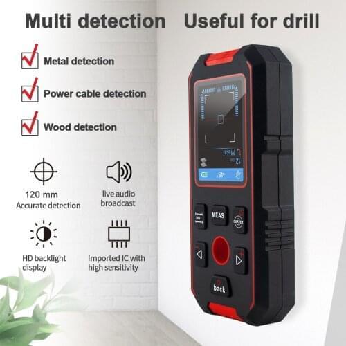 NOYAFA Smart Laser Rangefinder Multifunctional Distance Meter Electronic Wall Depth Detector Wall Scanner for Metal Wood