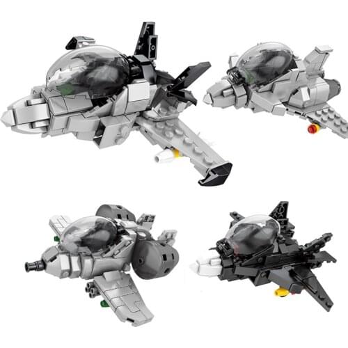 Military Series WW2 Army Cartoon version fighter SWAT pilot Figures DIY Model Building Blocks Bricks Toys Gifts