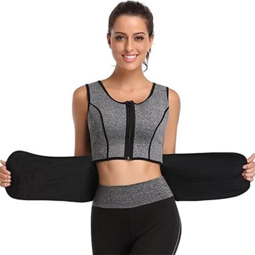 Sweating suit fitness running sports yoga fitness thin waist paste zipper vest