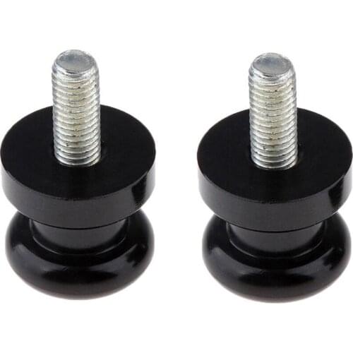 2Pcs Universal M8 Aluminum Alloy Motorcycle Swingarm Spool Paddock Stand Bobbins
