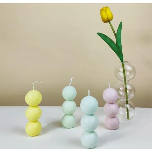 3D Three-Dimensional Ball Candle Plastic Mold DIY Handmade Candle Mold Candle Making Kit Candle Aromatherapy candle mold