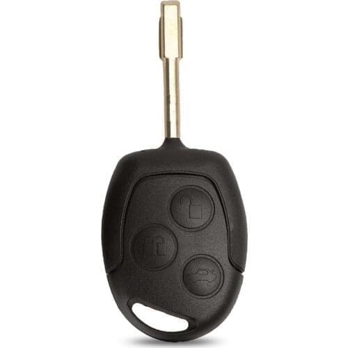 Bilchave 10pcs/Lot 3 Buttons Remote Car Key Shell Case For Ford Focus Mondeo Festiva Fusion Suit Fiesta KA Blade Uncut