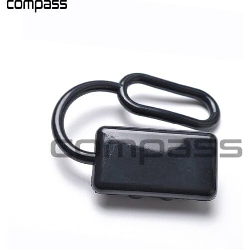 Quick battery connector 50A winch trailer connected, disconnected, harness plug kit with soft rubber cover red black gray