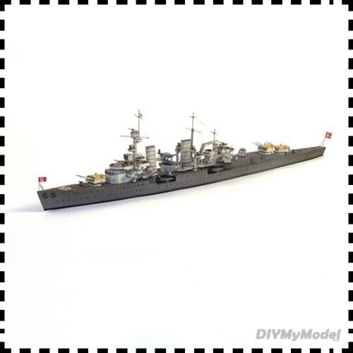 DIYMyModeI German konisburg class light cruiser 1:400 DIY Handcraft Paper Model Kit Handmade Toy Puzzles Gift Movie prop