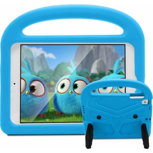 For iPad Pro 9.7' Silicone Durable Shockproof Rubber Case For iPad 5/6 Children Handle Stand Protective Cover For New iPad 2017