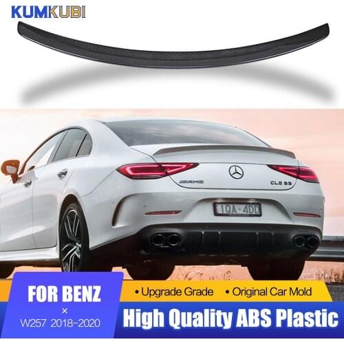 For Mercedes Benz CLS Class W257 Spoiler C257 CLS400 CLS550 AMG Style 2018 2019 2020 Carbon fiber Rear Trunk Spoiler Boot Wing