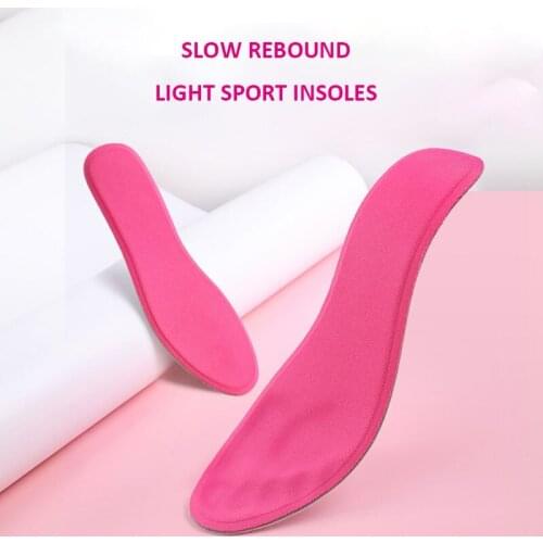 Women Light Sponge Insoles Soft Slow Rebound Temperature Sense Shoes Pad Comfortable Orthopedic Memory Foam Soft Insole