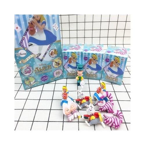 Disney Alice in Wonderland Fashion Anime Action Figure PVC Model Cartoon Figures Toy Unisex Birthday Gifts