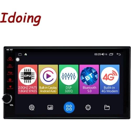 Idoing 2 din Android 9.0 Car Multimedia player Car For Volkswagen Golf Polo skoda rapid octavia Radio Tiguan Passat b7 b6 GPS