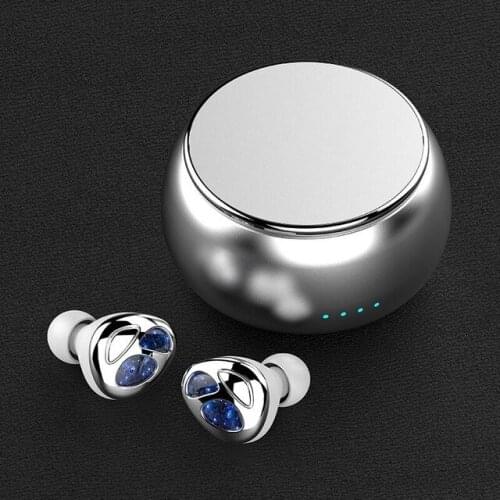 New D09 slider Bluetooth 5.0 wireless headset TWS binaural stereo ipx5 waterproof sports earplugs 360° slider high-end gifts