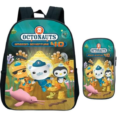 New Kindergarten The Octonauts Backpack Toddler Schoolbag Kawaii Boys Girls Cartoon Bookbag Mochila Children Start School Gift