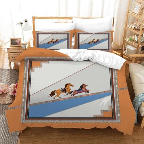 Animal Horse Print Family Bedroom Duvet Cover (including Pillowcase) Single/double/double Bed 2 / 3PS Bedroom Set Big Bed