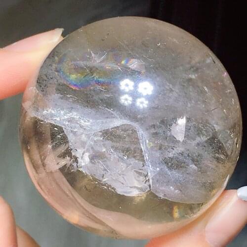 Clear quartz sphere