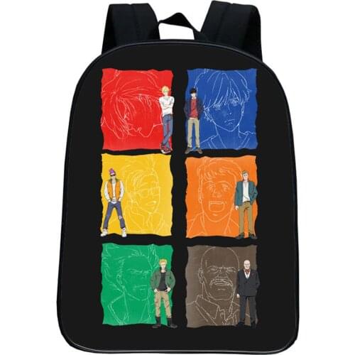 Banana Fish Backpack Manga Cartoon School Bags Children Fashion Backpack Boys Girls Bookbag Kids Cute Back To School Bagpack