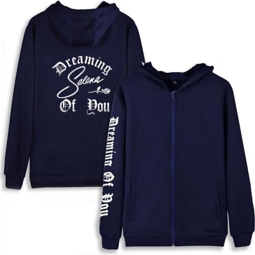 Selena Quintanilla spring zipper trend design hoodie long sleeve hoodie sweatshirt casual all-match Harajuku zipper jacket tops